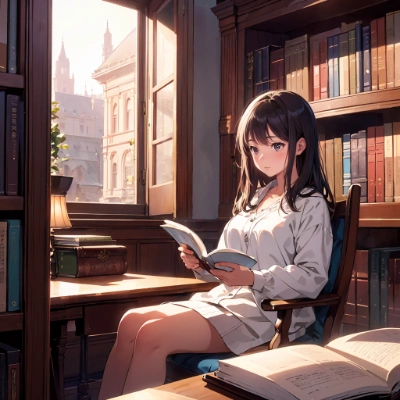 昼下がりの図書館