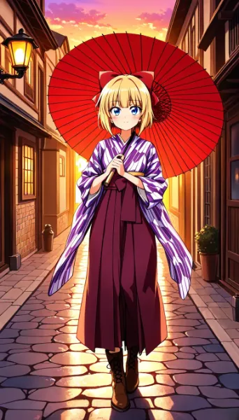 夕暮れになったねー