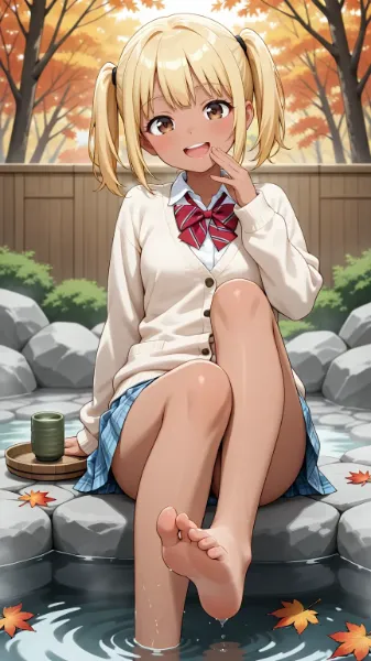 足湯に行ってきたよ！