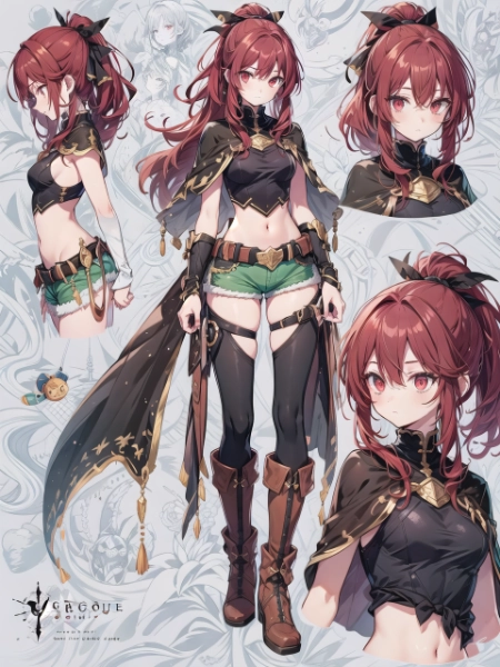 赤毛の少女の設定画