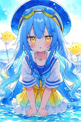 ゴーグルをつけた少女