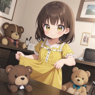 テディベアと女の子