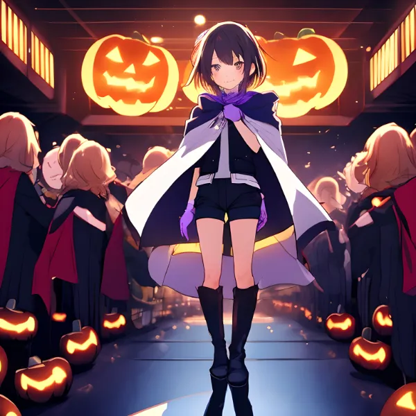 ハロウィンの少女たち