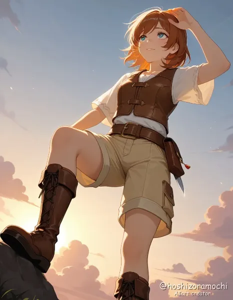 崖を征く冒険者・リナ / Cliff-Conquering Adventurer Lina