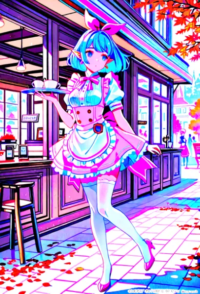 秋風に舞うメイドの甘い誘惑