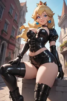 黒ボンデージで女王様ごっこ