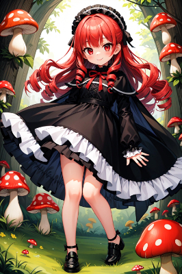 きのこの森の美少女