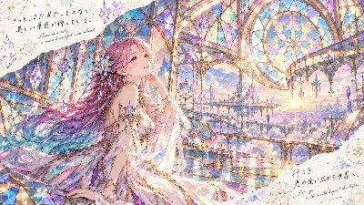 光の先へ、幻想の城が誘う