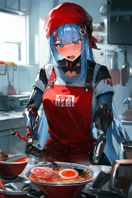 ラーメンとサイボーグ娘