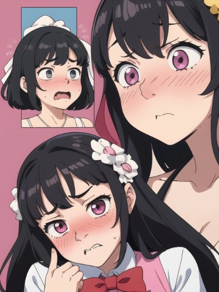 恥じらう女の子