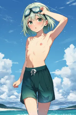男水着チャレンジ