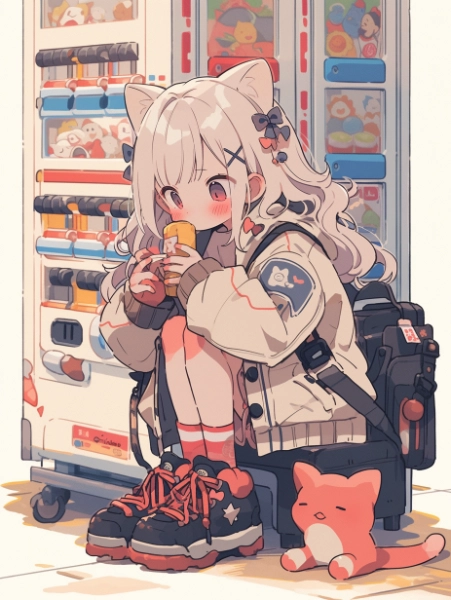 普通の自動販売機