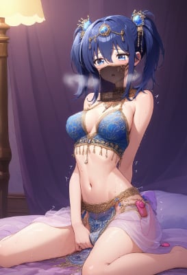 公演終了後、太客の接待をオーナー命じられ部屋でバイブを入れて待つ踊り子