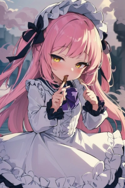 smoking girl
