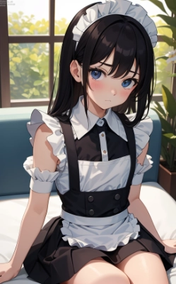 黒髪メイド