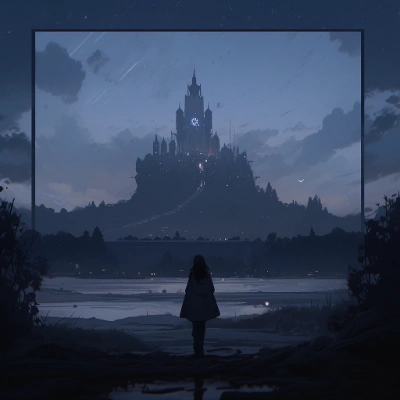 Moonlight and Castle