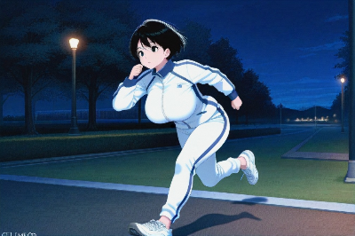 ジョギング主婦