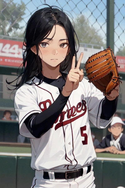 先輩：「これで2アウト」（三振で）