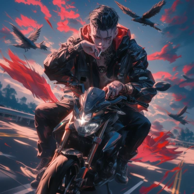 ノンヘルバイクタバコ