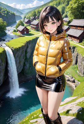 ゴールドダウンジャケット
