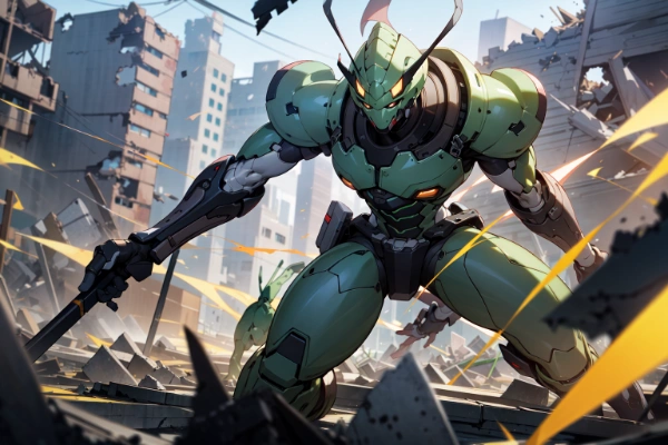 戦い続けるメタルマンティス