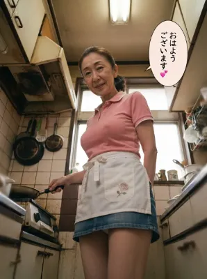 朝食を作る女性