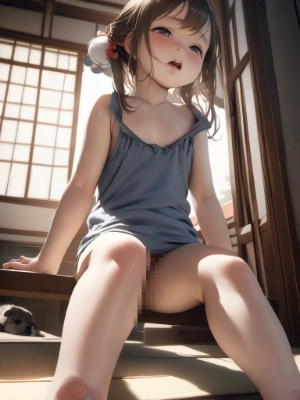 タンクトップの女の子