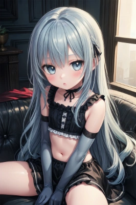 白い肌には黒がよく似合う
