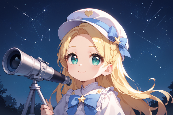 夜空見に来たよー