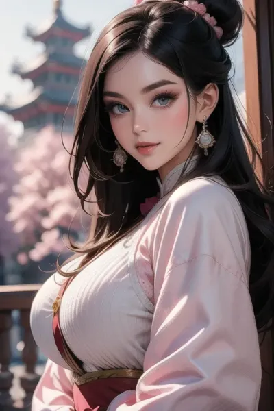 漢服の女性