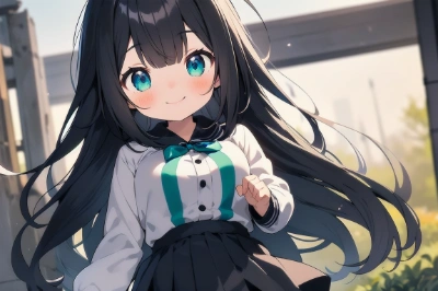 アホ毛の女の子
