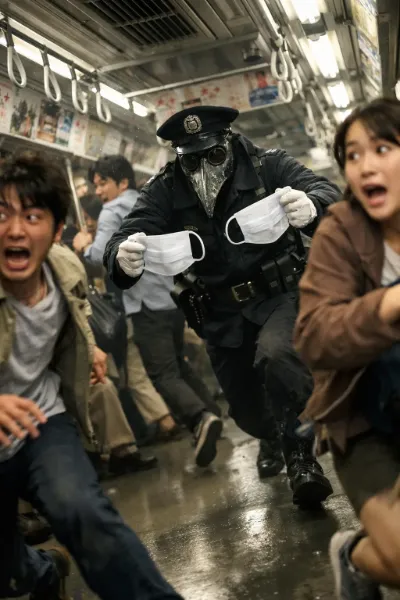 マスク警察だ！