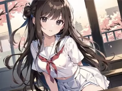 #54 茶髪少女