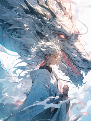 竜と青年