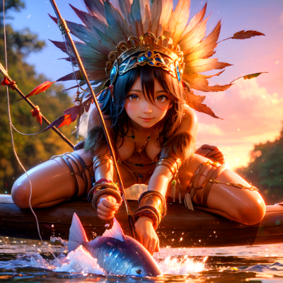 アマゾンの釣り師