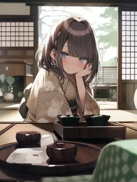 温泉宿のまったりとした時間