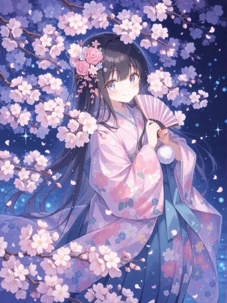 今宵は夜桜日和