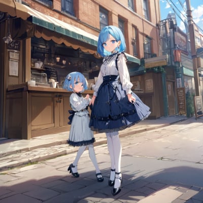 姉妹で散策