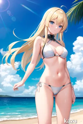 艦これのビスマルク様のビキニ水着仕様をＡIさんに描いてもらいました🙇‍♂