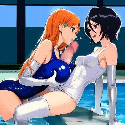 ふたなり 朽木ルキア × 井上織姫