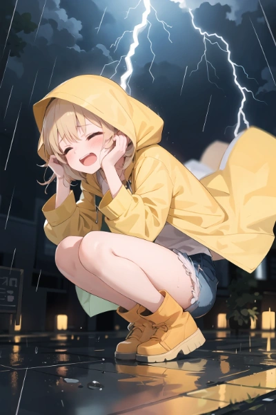 雷怖い！