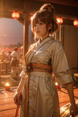 さて太鼓で祭りを盛り上げるよ！