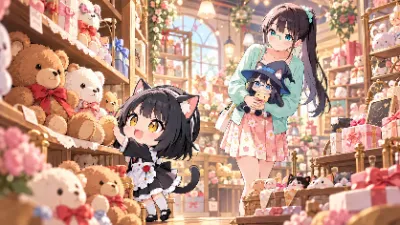 テディベア選び…？