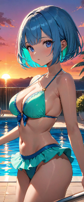 夕陽がキレイね