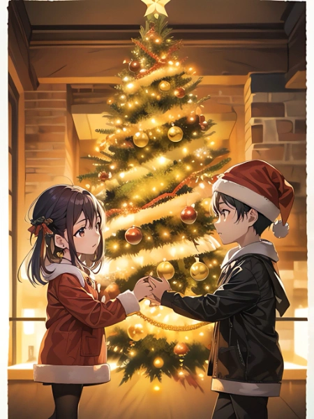 クリスマスに告白する子供