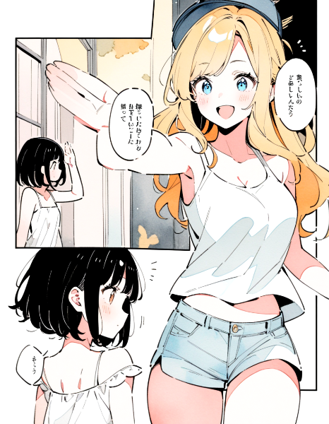 黒髪＆ブロンド・「君と描く日常」