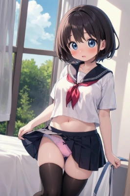 チラ見せしてくれる娘さん