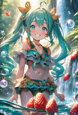 ミクと大きないちご