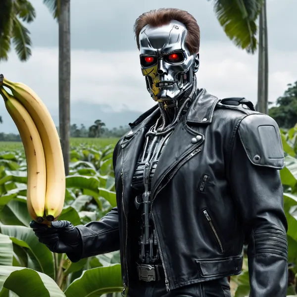 バナナを握る機械の戦士