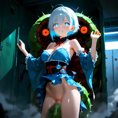 女の子達とロッカールームのおぞましき影